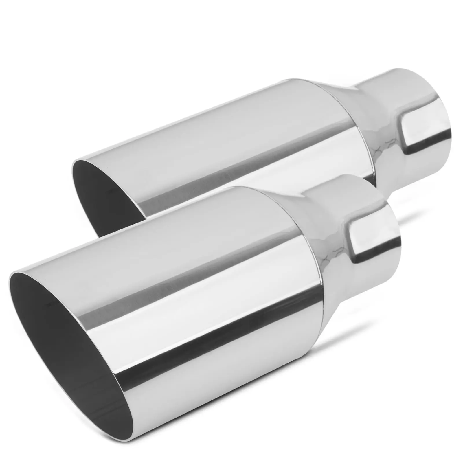2.5 Inch Inlet 4 Inch Outlet 9 Inch Stainless Steel Exhaust Tip Weld-On Slant Angle Cut Polished Tailpipe 2 Pieces
2.5 Inch Inlet 4 Inch Outlet 9 Inch Stainless Steel Exhaust Tip Weld-On Slant Angle Cut Polished Tailpipe 2 Pieces