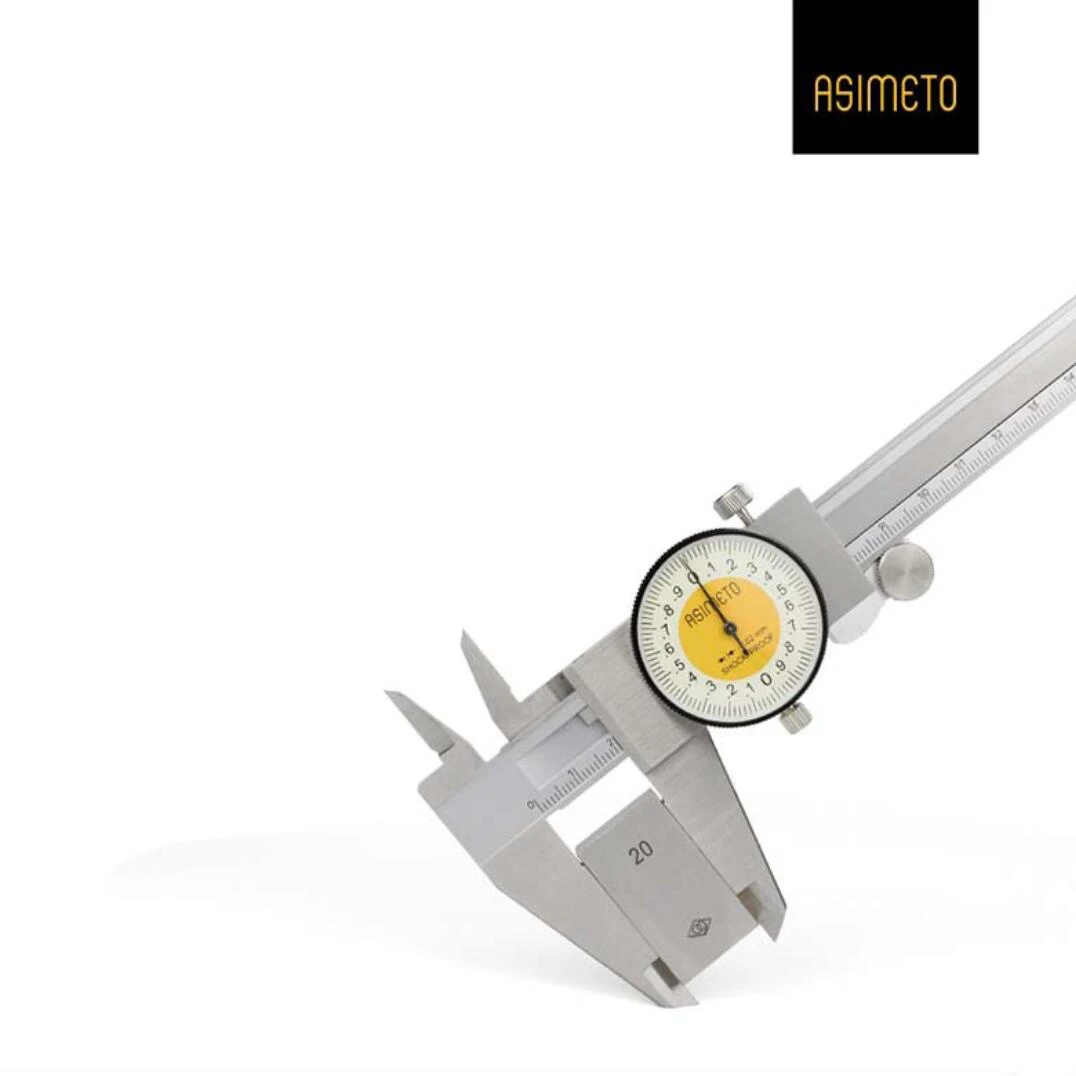 Asimeto 303-06-2 303-08-2 303-12-2 P303-06-0 P303-08-0 P303-12-0 Dial Calipers
Asimeto 303-06-2 303-08-2 303-12-2 P303-06-0 P303-08-0 P303-12-0 Dial Calipers