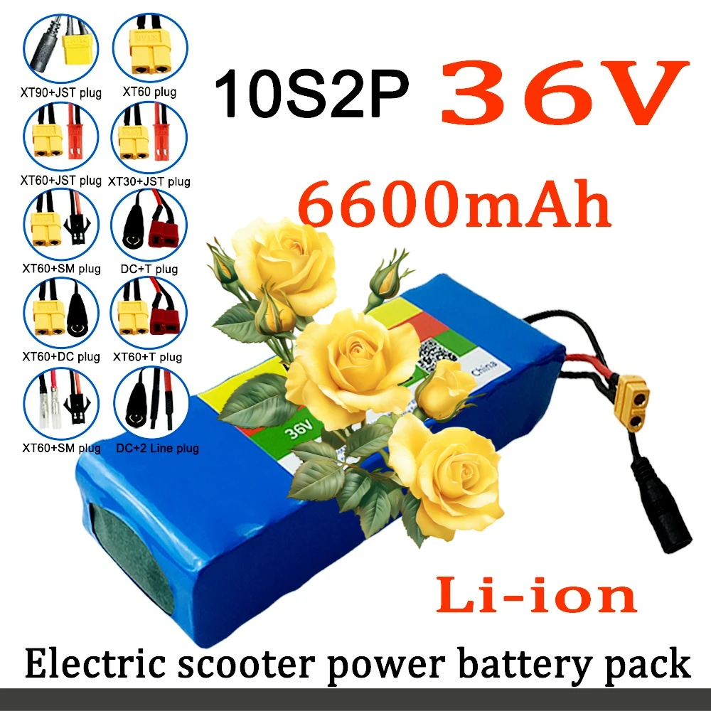 10S2P high performance 6600mAh 36V 18650 Lithium Battery Pack Built-in BMS,For Electric 36V Scooter Bicycle battery pack
10S2P high performance 6600mAh 36V 18650 Lithium Battery Pack Built-in BMS,For Electric 36V Scooter Bicycle battery pack