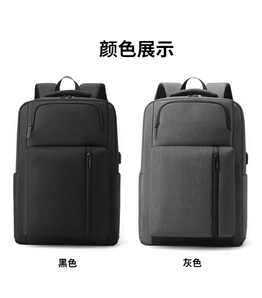 Black dual front pocket laptop backpack anti splash lightweight oxford fabric for men daily office commute short business travel
Black dual front pocket laptop backpack anti splash lightweight oxford fabric for men daily office commute short business travel