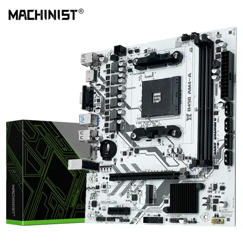MACHINIST B450 AM4 Motherboard AMD CPU Processor Dual-channel DDR4 Memory Mainboard M.2 NVME (Supports Ryzen 5500 5600 5600G CPU)