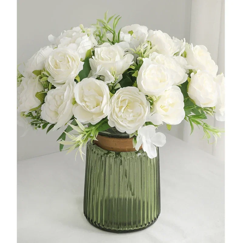 Best Selling Beautiful Rose Peony Artificial Silk Flowers Small White Bouquet Home Party Winter Wedding Decoration Fake Flowers
Best Selling Beautiful Rose Peony Artificial Silk Flowers Small White Bouquet Home Party Winter Wedding Decoration Fake Flowers