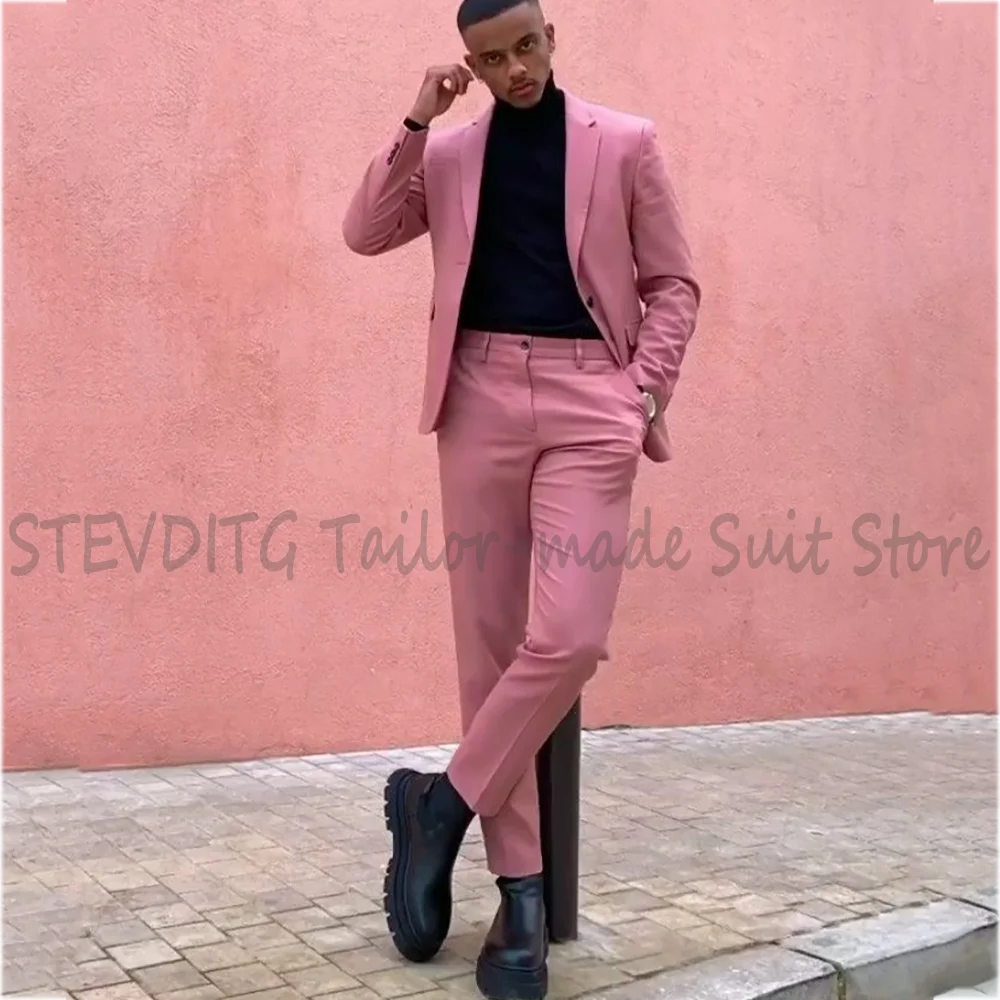 Chic Pink Men Suit Jacket Pants Notch Lapel Single Breasted 2 Piece Slim Fit Modern Streetwear Smart Casual Events High Quality
Chic Pink Men Suit Jacket Pants Notch Lapel Single Breasted 2 Piece Slim Fit Modern Streetwear Smart Casual Events High Quality