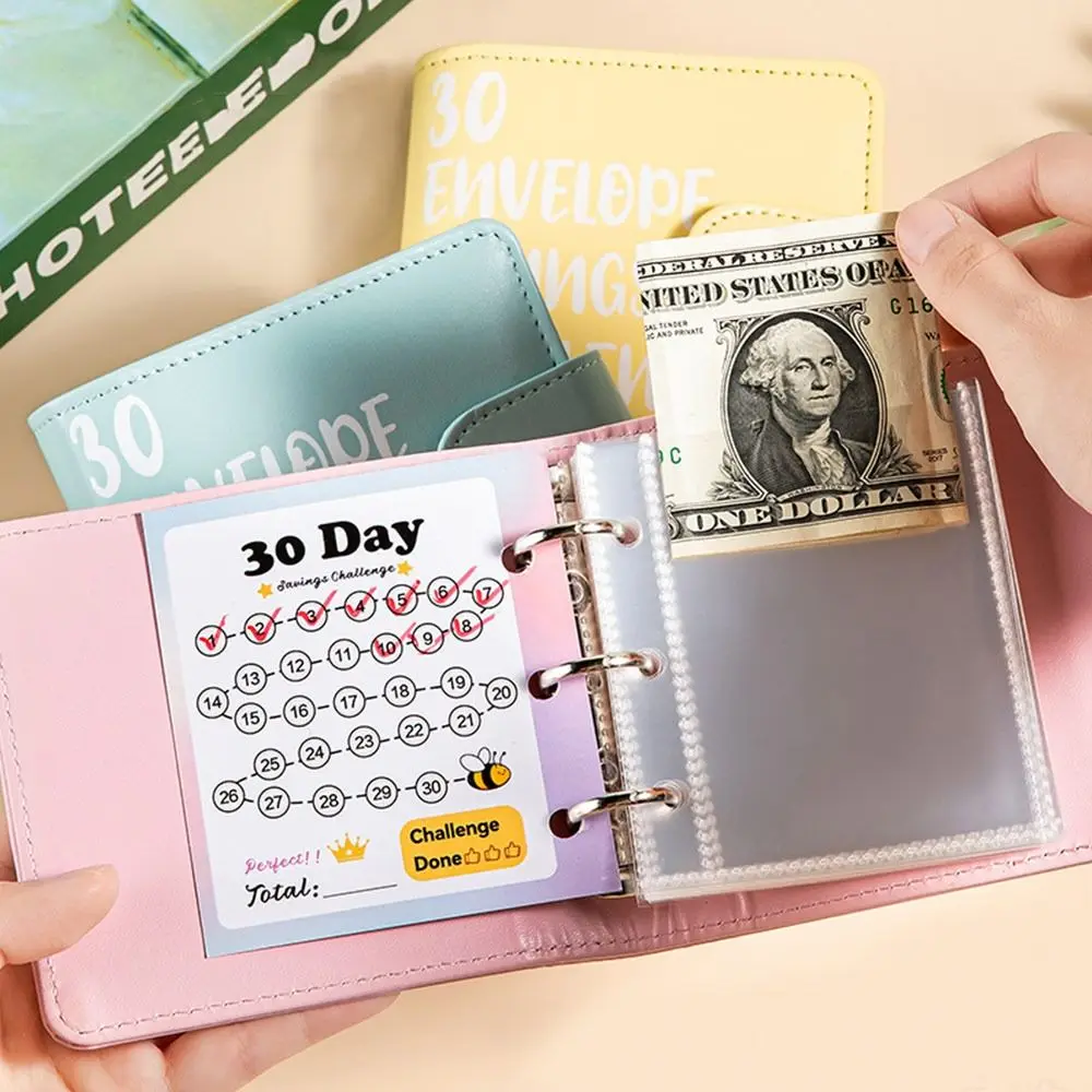 Save Money 30 Envelopes Money Saving Challeng PU Waterproof Mini Binder Savings Challenge Large Capacity Reusable
Save Money 30 Envelopes Money Saving Challeng PU Waterproof Mini Binder Savings Challenge Large Capacity Reusable