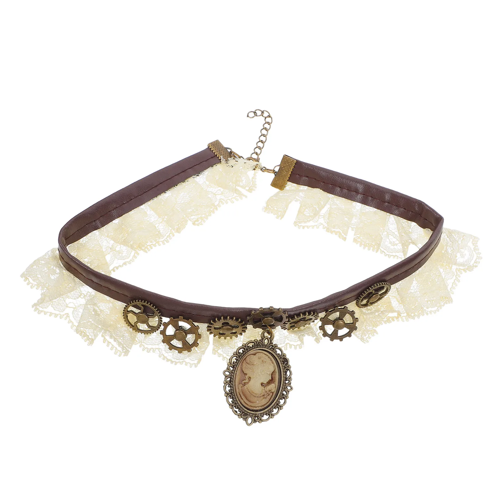 Vintage Gothic Lace Choker Steampunk Victorian Collar Necklace Cosplay Masquerade Halloween Jewelry Women Steampunk Necklace
Vintage Gothic Lace Choker Steampunk Victorian Collar Necklace Cosplay Masquerade Halloween Jewelry Women Steampunk Necklace