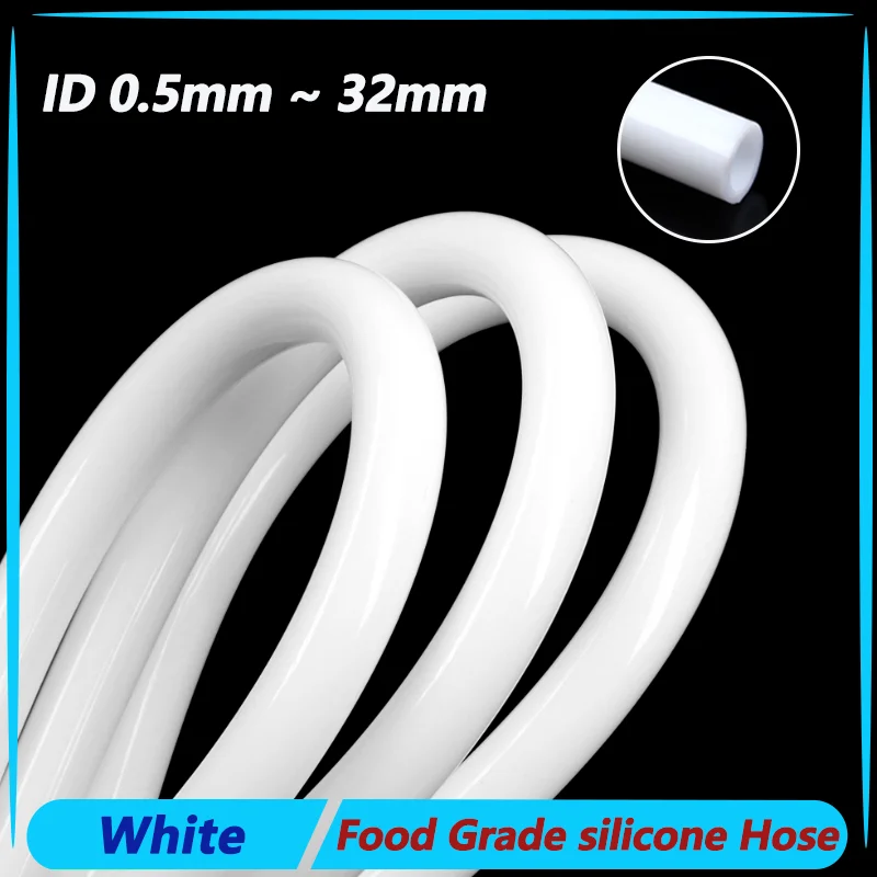 1~10m Silicone Tube White ID 0.5 ~ 32mm Food Grade Tasteless High Temperature Resistant Flexible Drink Water Pipe Garden Hose
1~10m Silicone Tube White ID 0.5 ~ 32mm Food Grade Tasteless High Temperature Resistant Flexible Drink Water Pipe Garden Hose