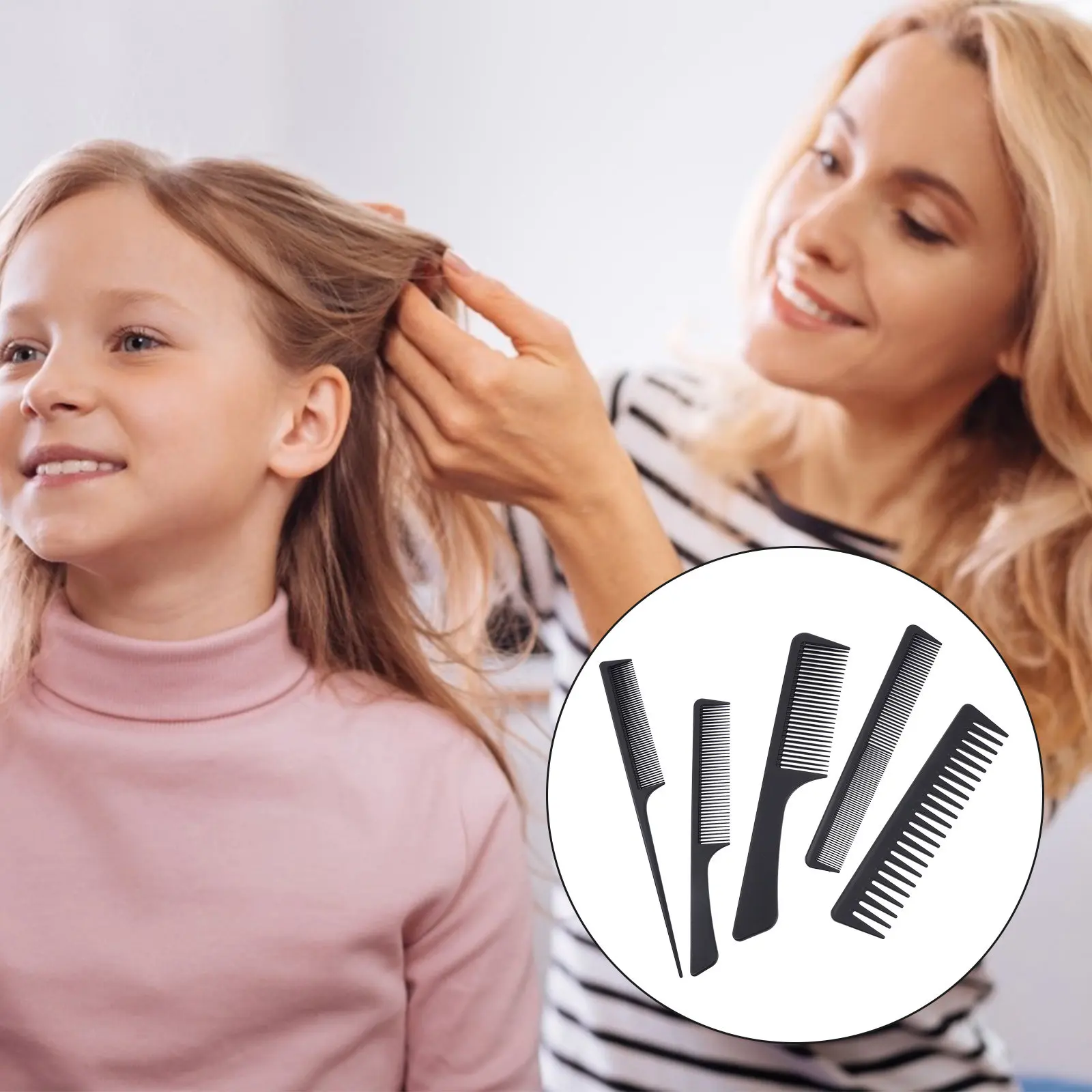 Набор из 5 расчесок из углеродного волокна: тонкие и широкие зубья, компактные, портативные, для укладки волос, для салонов и парикмахерских, расческа-хвостик для распутывания волос
Набор из 5 расчесок из углеродного волокна: тонкие и широкие зубья, компактные, портативные, для укладки волос, для салонов и парикмахерских, расческа-хвостик для распутывания волос