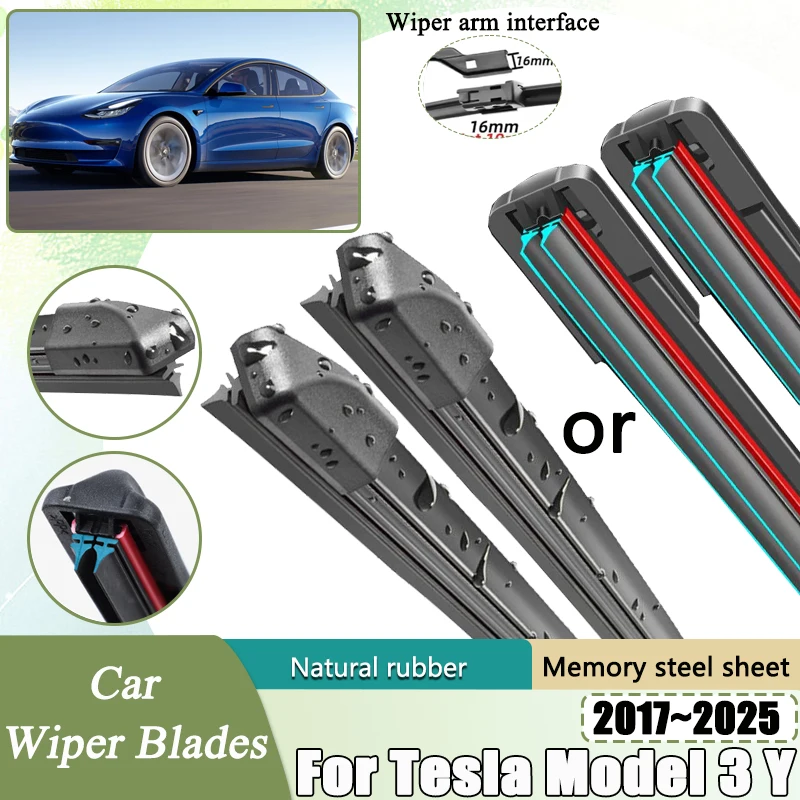 Car Wiper Blades For Tesla Model 3 Y Accessories 2017~2022 2023 2024 2025 Double Rubber Strip Wipe Cleaning Brushes Windshield
Car Wiper Blades For Tesla Model 3 Y Accessories 2017~2022 2023 2024 2025 Double Rubber Strip Wipe Cleaning Brushes Windshield