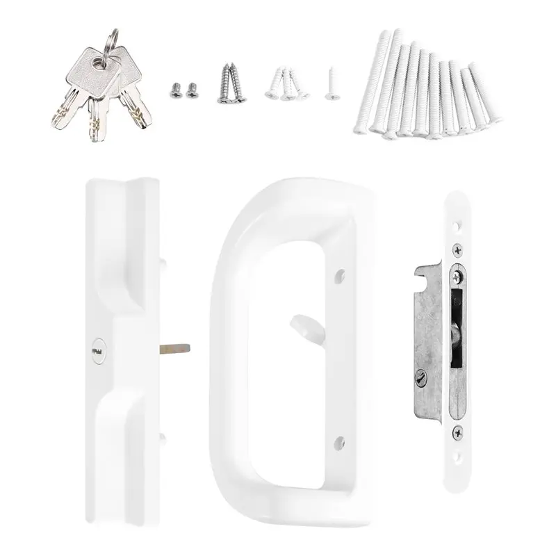 ABKP-Glass Door Lock Set With Key Cylinder And Mortise Lock Reversible Design For Sliding Doors- Fits 1-3/8" To 1-3/4" Thickness
ABKP-Glass Door Lock Set With Key Cylinder And Mortise Lock Reversible Design For Sliding Doors- Fits 1-3/8" To 1-3/4" Thickness