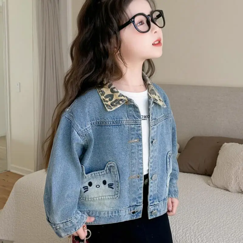 Spring Autumn New Children's Fashion Cartoon Kawaii Jacket Little Girl's Tops for Kids Gifts Girl's Anime Denim Jacket
Spring Autumn New Children's Fashion Cartoon Kawaii Jacket Little Girl's Tops for Kids Gifts Girl's Anime Denim Jacket