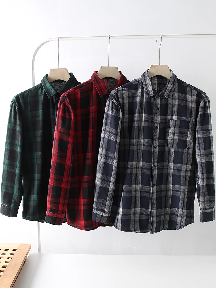 Faionable Retro Plaid Long Sve Casual irt Men's Spring Autumn Wear Stand Fit Flip Collar Classic Versatile Clothing
Faionable Retro Plaid Long Sve Casual irt Men's Spring Autumn Wear Stand Fit Flip Collar Classic Versatile Clothing