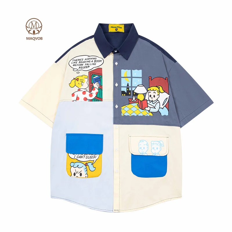 MAQVOB Top Quality EU US Size Luxury Streetwear Summer Daily Leisure Fun Cartoon Printing Short Sleeves Shirt Unisex
MAQVOB Top Quality EU US Size Luxury Streetwear Summer Daily Leisure Fun Cartoon Printing Short Sleeves Shirt Unisex