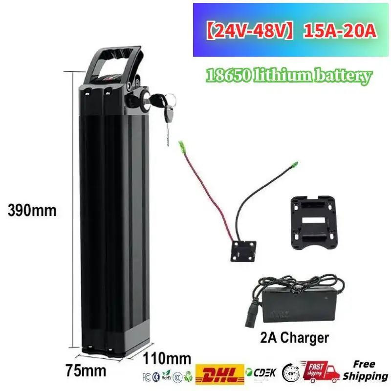 2024 NEW Bottom discharge 36V/48V Silver Fish battery 15Ah-20Ah ultra long endurance for 36V/48V Silver Fish power battery
2024 NEW Bottom discharge 36V/48V Silver Fish battery 15Ah-20Ah ultra long endurance for 36V/48V Silver Fish power battery