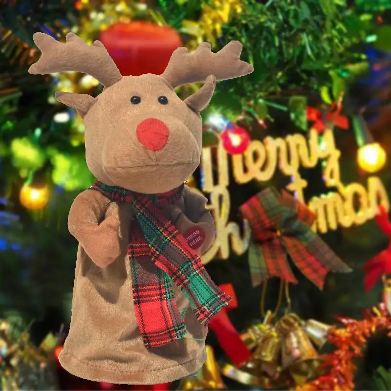 Electric Dancing Elk Reindeer Santa Claus Plush Doll With Music Household Christmas Decoration Christmas Exquisite Electric Gift
Electric Dancing Elk Reindeer Santa Claus Plush Doll With Music Household Christmas Decoration Christmas Exquisite Electric Gift