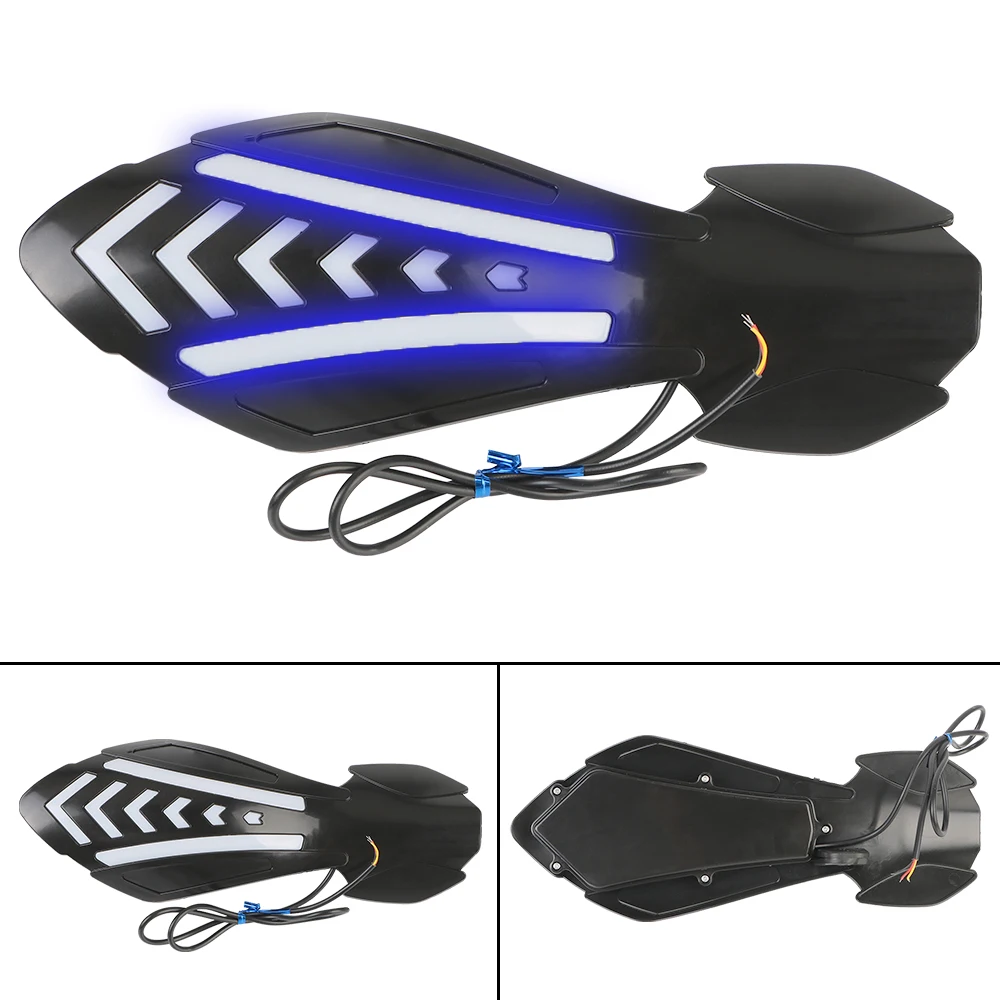 Motorcycle Handguards 1 Pair Waterproof Motocross Handlebar Guards Windproof with LED Flowing Turn Signals
Motorcycle Handguards 1 Pair Waterproof Motocross Handlebar Guards Windproof with LED Flowing Turn Signals