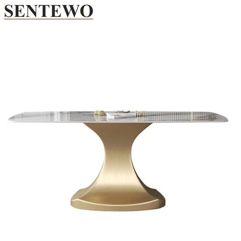 Luxury Rock Slab Kitchen Dining Room Table and 4 Chairs Stainless Steel Gold Plating Frame Faux Marble Table Set Marmol Sillas
Luxury Rock Slab Kitchen Dining Room Table and 4 Chairs Stainless Steel Gold Plating Frame Faux Marble Table Set Marmol Sillas