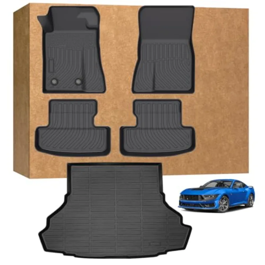 Floor Mats for Ford Mustang 2015-2025 Not for Mach-E Not for Cargo Liner with Subwoofer TPE Waterproof Non-Slip All Weather Pro
Floor Mats for Ford Mustang 2015-2025 Not for Mach-E Not for Cargo Liner with Subwoofer TPE Waterproof Non-Slip All Weather Pro