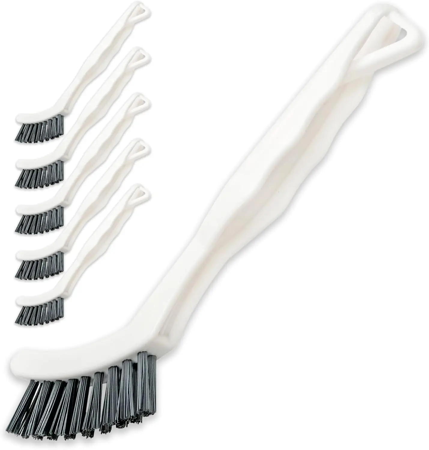6-Pack Grout Cleaner Brush Set Stiff Bristle Scrub Brushes for Bathtub Shower Kitchen Tile Floors Sink Grooves Window Tracks
6-Pack Grout Cleaner Brush Set Stiff Bristle Scrub Brushes for Bathtub Shower Kitchen Tile Floors Sink Grooves Window Tracks