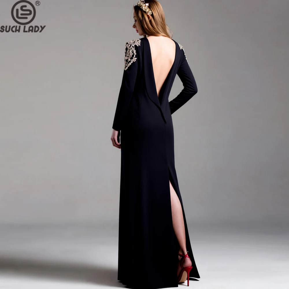 Черное платье макси с длинным рукавом для женщин — элегантное вечернее платье с открытой спиной и кристаллами, расшитое бисером, с шальным воротником для вечеринки, мероприятий
Черное платье макси с длинным рукавом для женщин — элегантное вечернее платье с открытой спиной и кристаллами, расшитое бисером, с шальным воротником для вечеринки, мероприятий