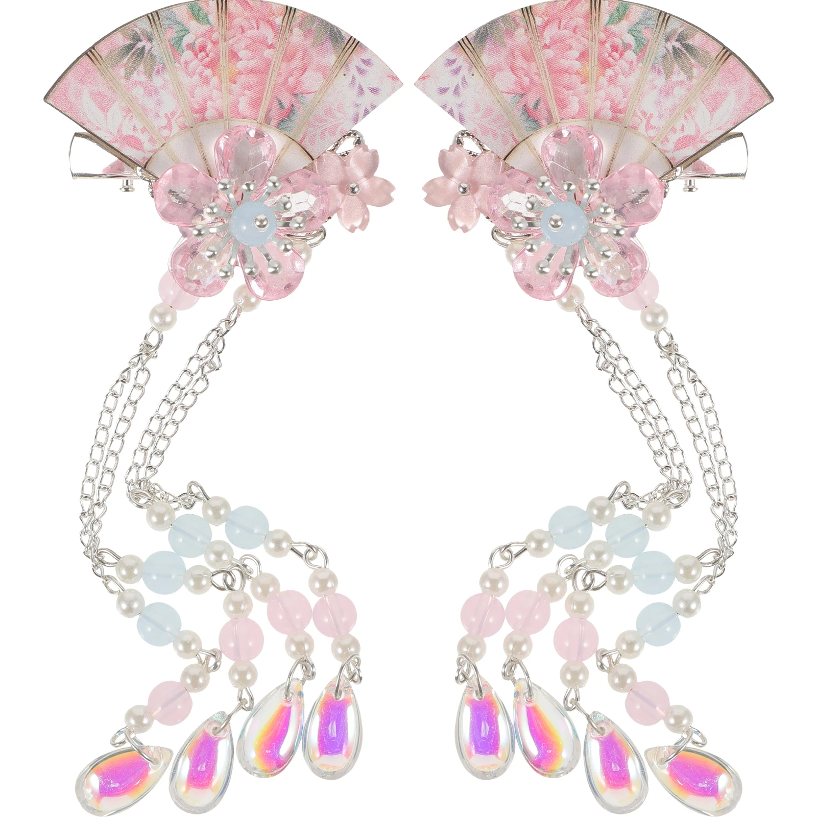 2pcs Pink Hair Accessories Girls Clips Fan Tassel Women Iron Crystal Floral Hairpins for Hanfu Bride Party Photoshoot
2pcs Pink Hair Accessories Girls Clips Fan Tassel Women Iron Crystal Floral Hairpins for Hanfu Bride Party Photoshoot