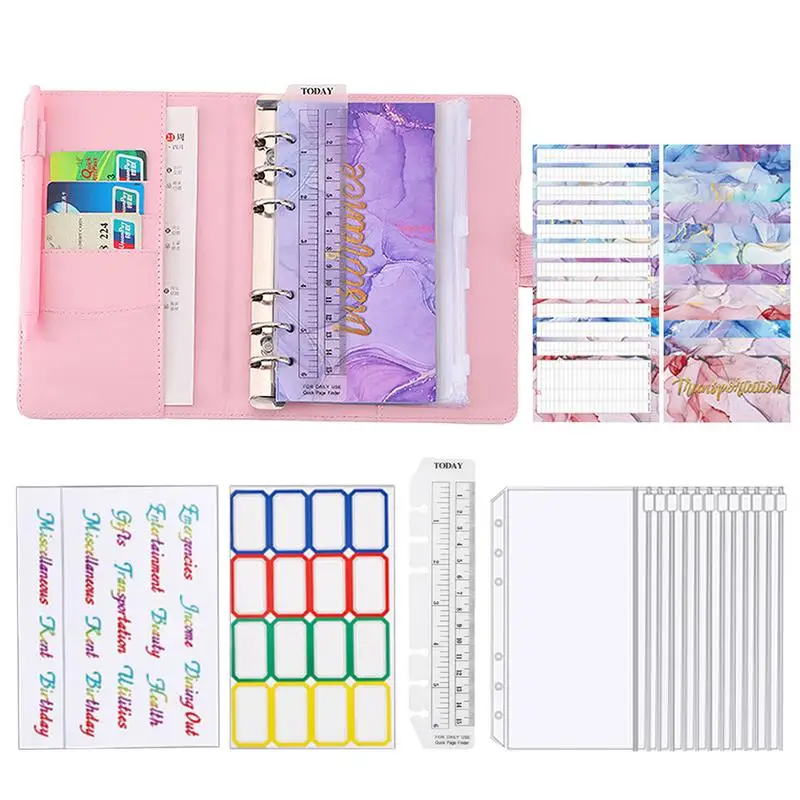 Budget Binder Tear-Resistant Binder Hand Ledger Notebook Easy To Carry PU Artificial Leather Notebook Binder
Budget Binder Tear-Resistant Binder Hand Ledger Notebook Easy To Carry PU Artificial Leather Notebook Binder