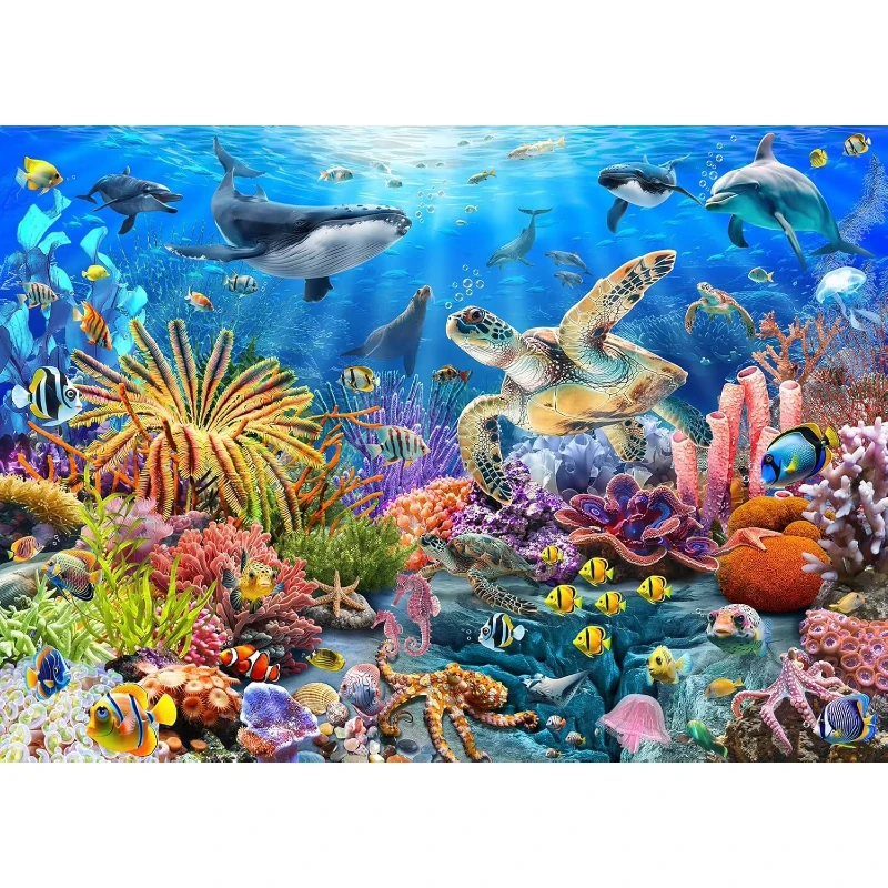 500/1000/1200PCS Jigsaw Puzzle Marine Organism paper Puzzle Focus Enhancement Therapy Office Decor Meaningful Retirement Gift
500/1000/1200PCS Jigsaw Puzzle Marine Organism paper Puzzle Focus Enhancement Therapy Office Decor Meaningful Retirement Gift
