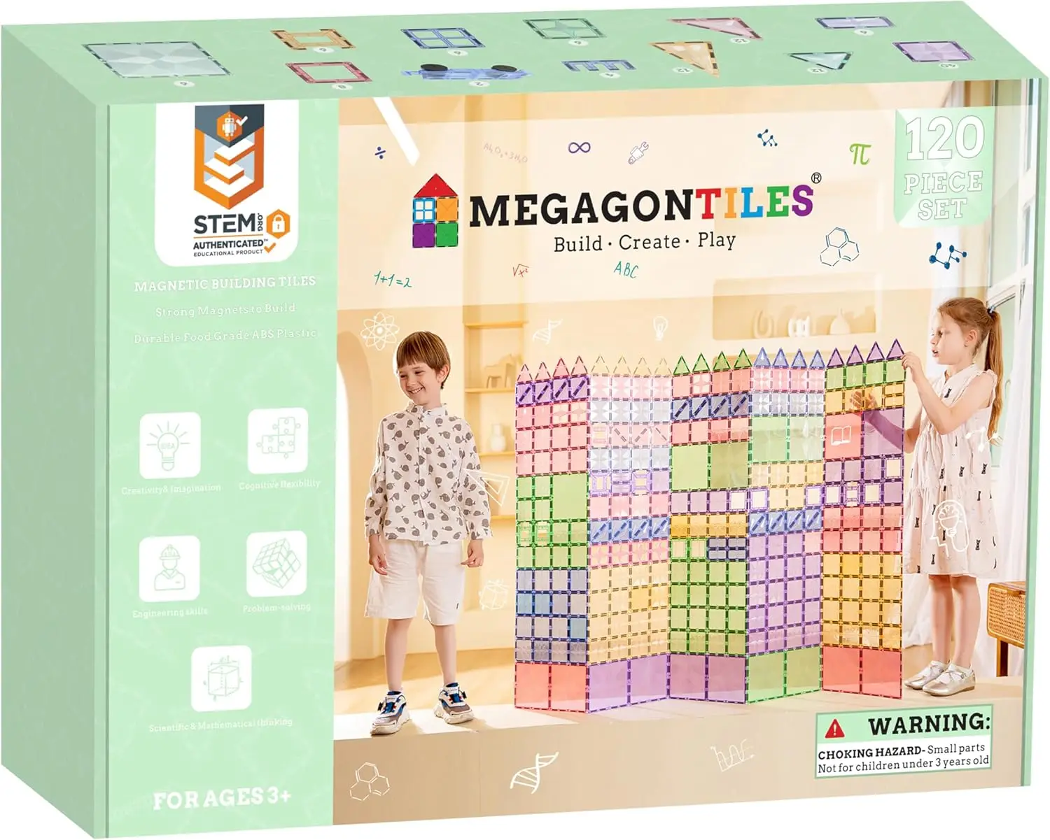 120PCS Premium MagneticTiles, Magnet Tiles, STEM AUTHENTICATED, Magnetic Blocks, Magnet Tiles, Magnetic Building Blocks, Magnets
120PCS Premium MagneticTiles, Magnet Tiles, STEM AUTHENTICATED, Magnetic Blocks, Magnet Tiles, Magnetic Building Blocks, Magnets