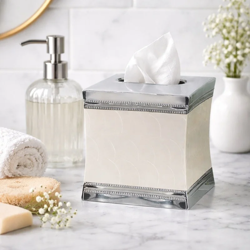 Stainless Steel Square Tissue Box Cover Holder
Stainless Steel Square Tissue Box Cover Holder