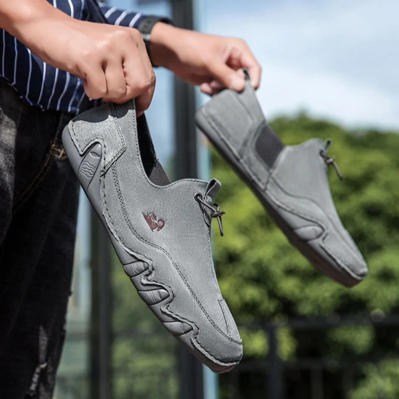 Large size men's leather shoes soybean shoes hundred lazy low-top casual tide shoes
Large size men's leather shoes soybean shoes hundred lazy low-top casual tide shoes