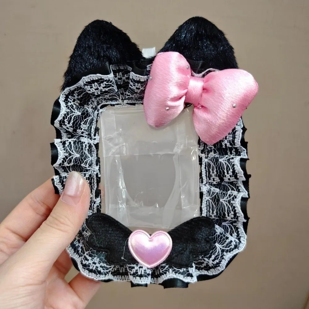 Cute Multifunctional Photocard Case Cat Ears Cartoon Card Case Lace Card Holder Student Card Holder
Cute Multifunctional Photocard Case Cat Ears Cartoon Card Case Lace Card Holder Student Card Holder