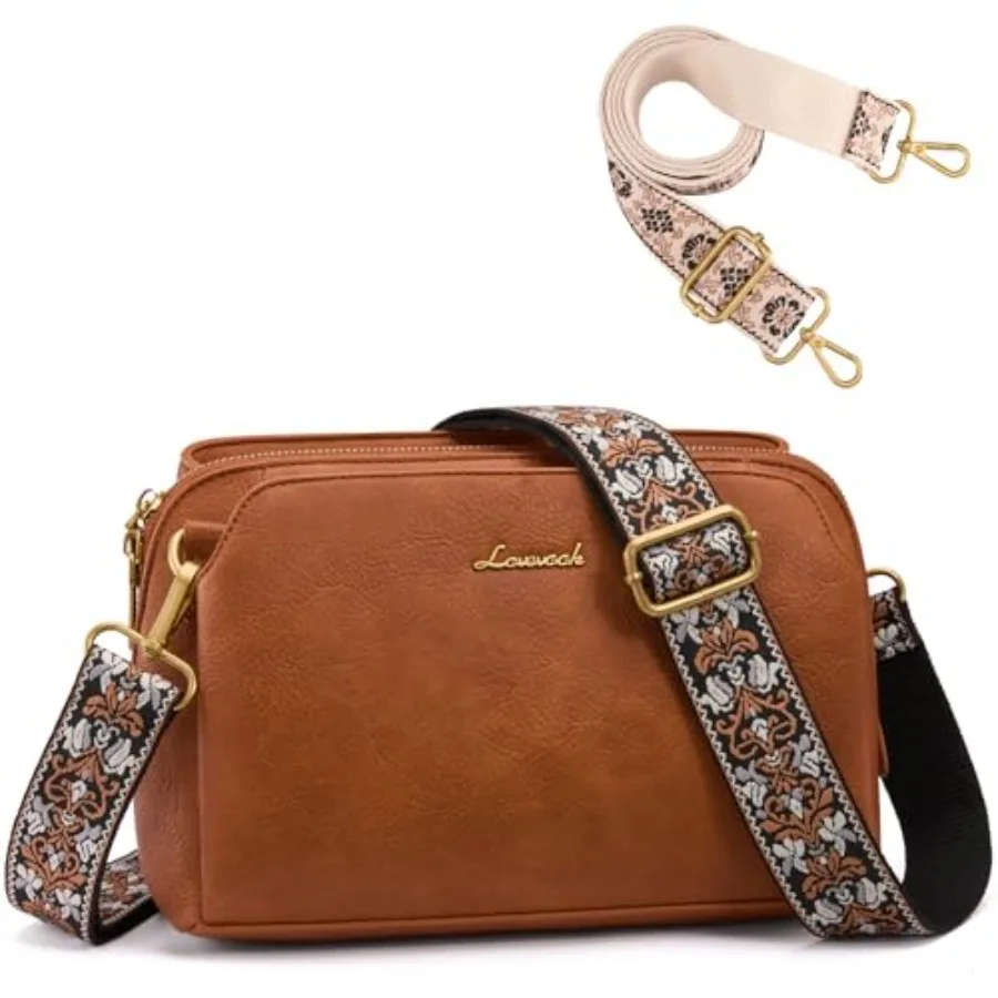 Crossbody Bags for Women with 2Pcs Adjustable Strap, Leather Small Purses with RFID Blocking Slots, Shoulder Handbag
Crossbody Bags for Women with 2Pcs Adjustable Strap, Leather Small Purses with RFID Blocking Slots, Shoulder Handbag
