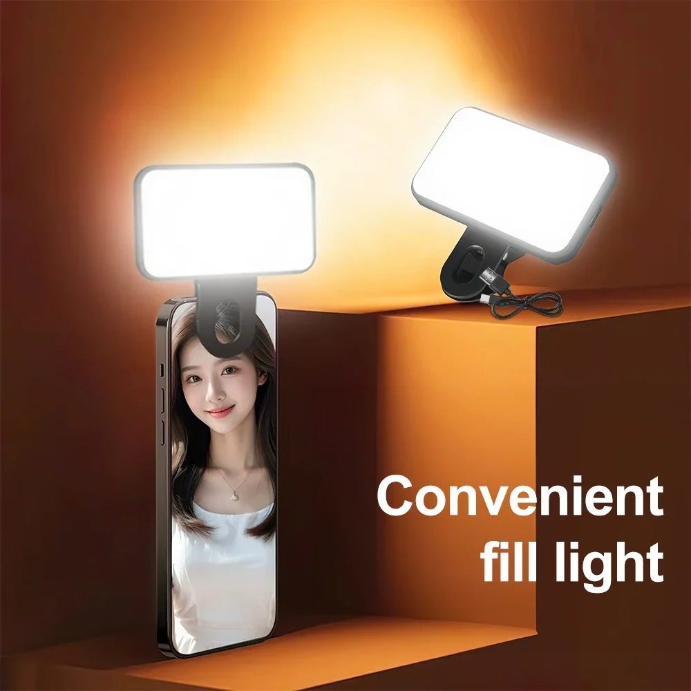 Hot Mini Selfie Fill Light Rechargeable 3 Modes Adjustable Brightness Portable for Mobile Phone Computer LED Fill Light
Hot Mini Selfie Fill Light Rechargeable 3 Modes Adjustable Brightness Portable for Mobile Phone Computer LED Fill Light