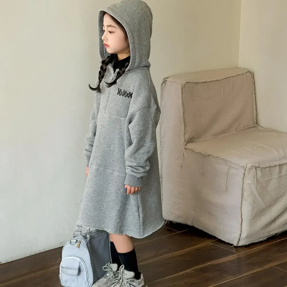 Girls Skirts 2024 Winter New Childrens Wear Korean Style Girl Baby Loose Hoodie Plus Fleece Sweater Dress Casual Simple Daily
Girls Skirts 2024 Winter New Childrens Wear Korean Style Girl Baby Loose Hoodie Plus Fleece Sweater Dress Casual Simple Daily