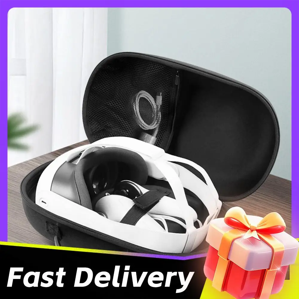 Hard Carry Bag with Lens Cover Shockproof Hardshell Case Anti-Scratch Mesh Pocket Bag for Meta Quest 3 VR Headset Accessories
Hard Carry Bag with Lens Cover Shockproof Hardshell Case Anti-Scratch Mesh Pocket Bag for Meta Quest 3 VR Headset Accessories