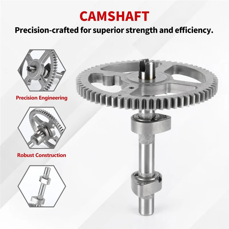 Camshaft Kit For B&S Lawn Tractor Riding Lawn Mower Cam Replace Part Number 84005207 793880 793583 792681 791942 795102
Camshaft Kit For B&S Lawn Tractor Riding Lawn Mower Cam Replace Part Number 84005207 793880 793583 792681 791942 795102