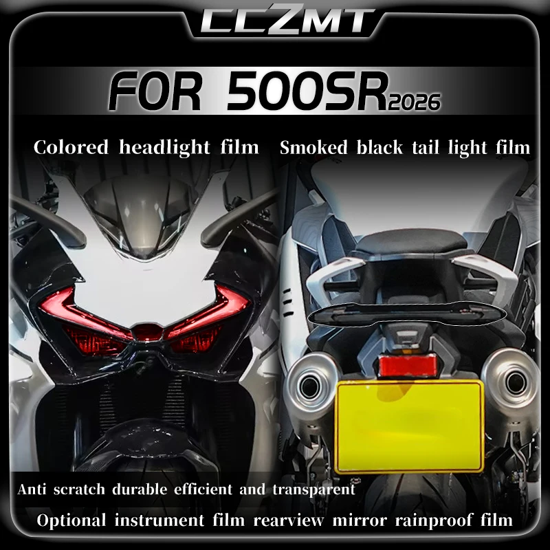 For CFMOTO 500SR 2026 headlight film instrument film tail light film transparent protective film film modification accessories
For CFMOTO 500SR 2026 headlight film instrument film tail light film transparent protective film film modification accessories