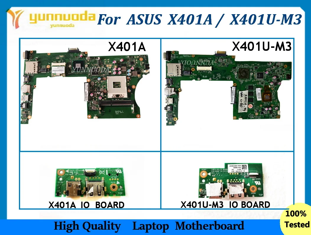 X401 For ASUS X401A X401U-M3 X501U Laptop Motherboard HM70 USB IO board 100% tested
X401 For ASUS X401A X401U-M3 X501U Laptop Motherboard HM70 USB IO board 100% tested