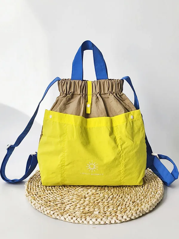 Нейлоновая сумка-ведро Color-Blo, большая сумка через плечо Capaci, уличная сумка, модная сумка для книг для родителей и детей, повседневная сумка 
Нейлоновая сумка-ведро Color-Blo, большая сумка через плечо Capaci, уличная сумка, модная сумка для книг для родителей и детей, повседневная сумка