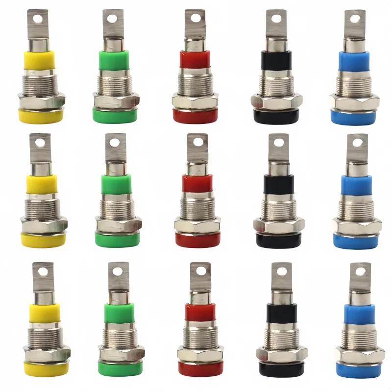 4MM Binding Post Banana Socket panel mount Test Probe connector Female Jack Socket Plug Wire Connector 20A
4MM Binding Post Banana Socket panel mount Test Probe connector Female Jack Socket Plug Wire Connector 20A