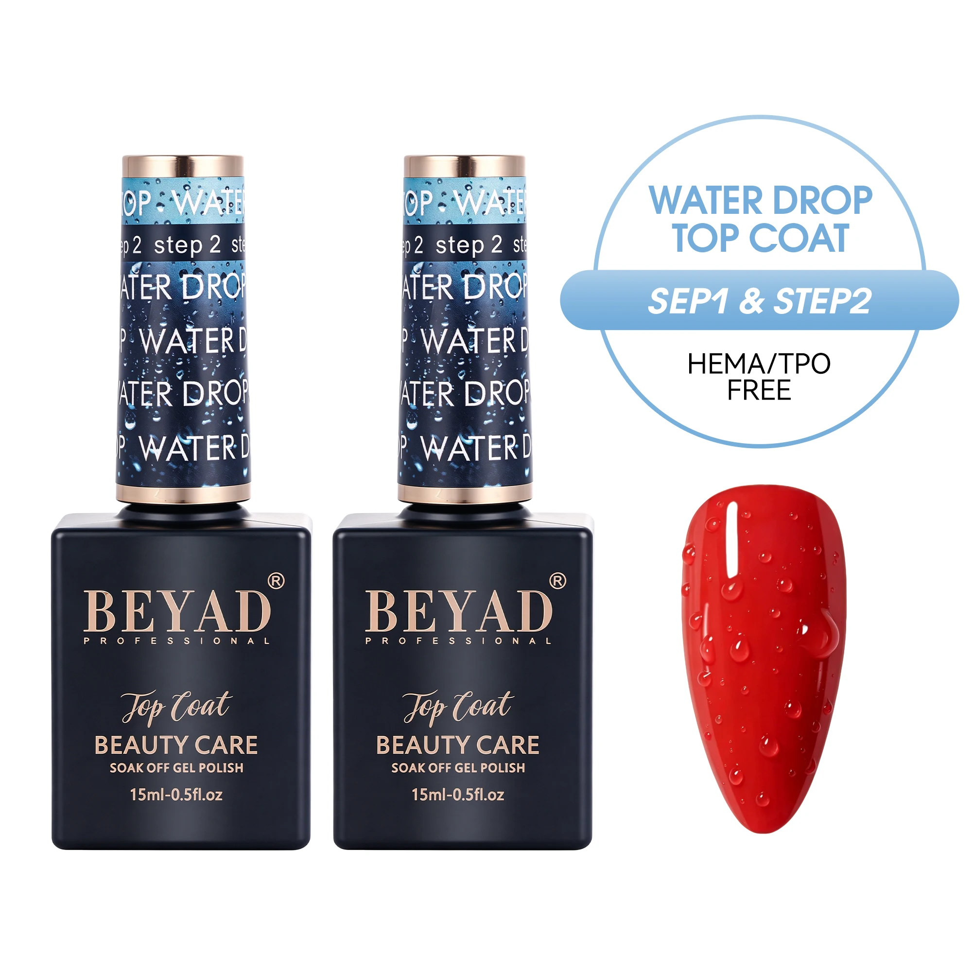 Гель-лак Beyad Water Drop, топ-покрытие с 3D-эффектом, глянцевое, без липкого слоя, для дизайна ногтей, для самостоятельного маникюра, УФ/LED-отверждение, снимаемый.
Гель-лак Beyad Water Drop, топ-покрытие с 3D-эффектом, глянцевое, без липкого слоя, для дизайна ногтей, для самостоятельного маникюра, УФ/LED-отверждение, снимаемый.