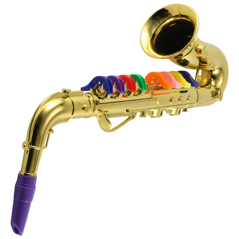 L67A Saxophone 8 Colored Keys Metallic Simulation Props Play Mini Musical Wind Instruments for Children Birthday Toy Gold
L67A Saxophone 8 Colored Keys Metallic Simulation Props Play Mini Musical Wind Instruments for Children Birthday Toy Gold
