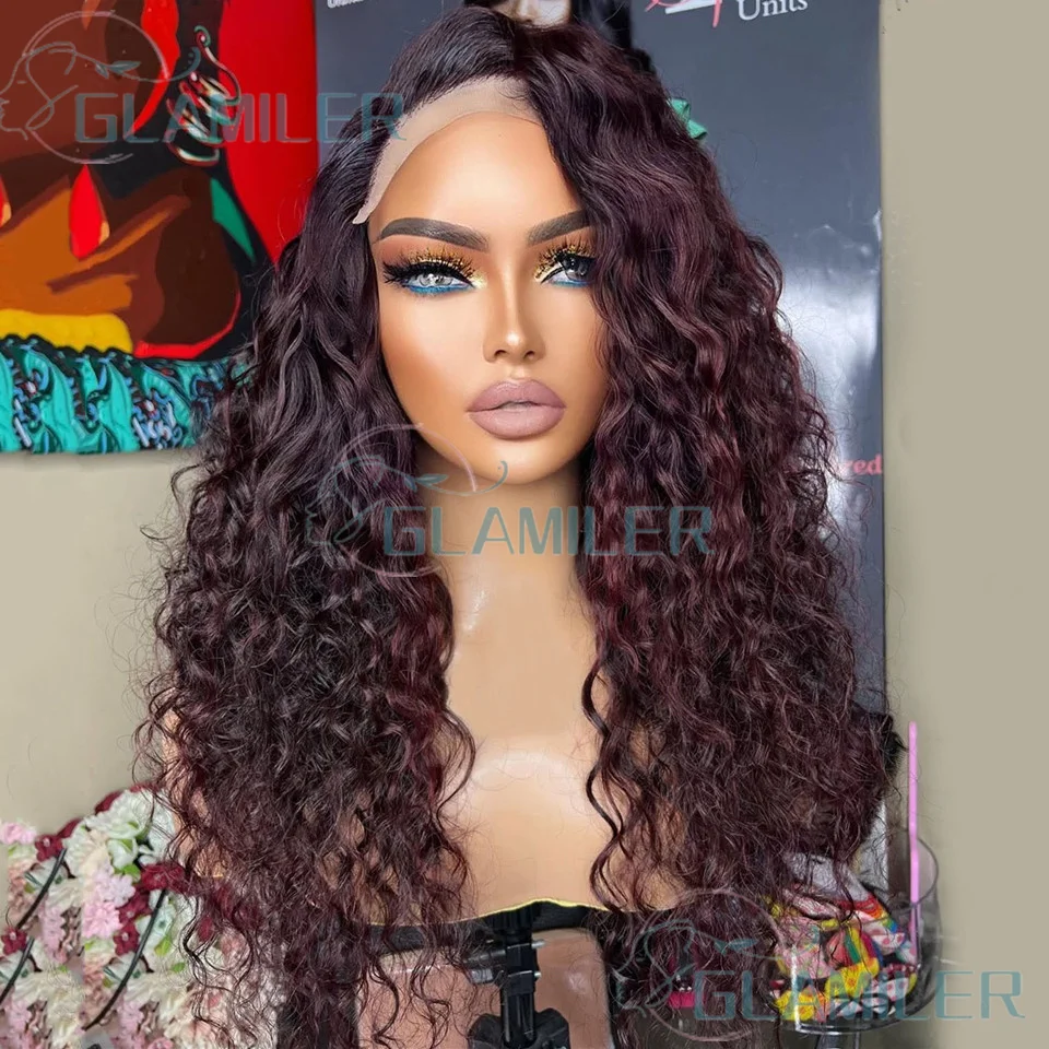 Ombre Burgundy Color Lace Front Human Hair Wigs Pre Plucked Curly 13X4 Lace Front Wig Human Hair for Women Remy Lace Front Wig
Ombre Burgundy Color Lace Front Human Hair Wigs Pre Plucked Curly 13X4 Lace Front Wig Human Hair for Women Remy Lace Front Wig