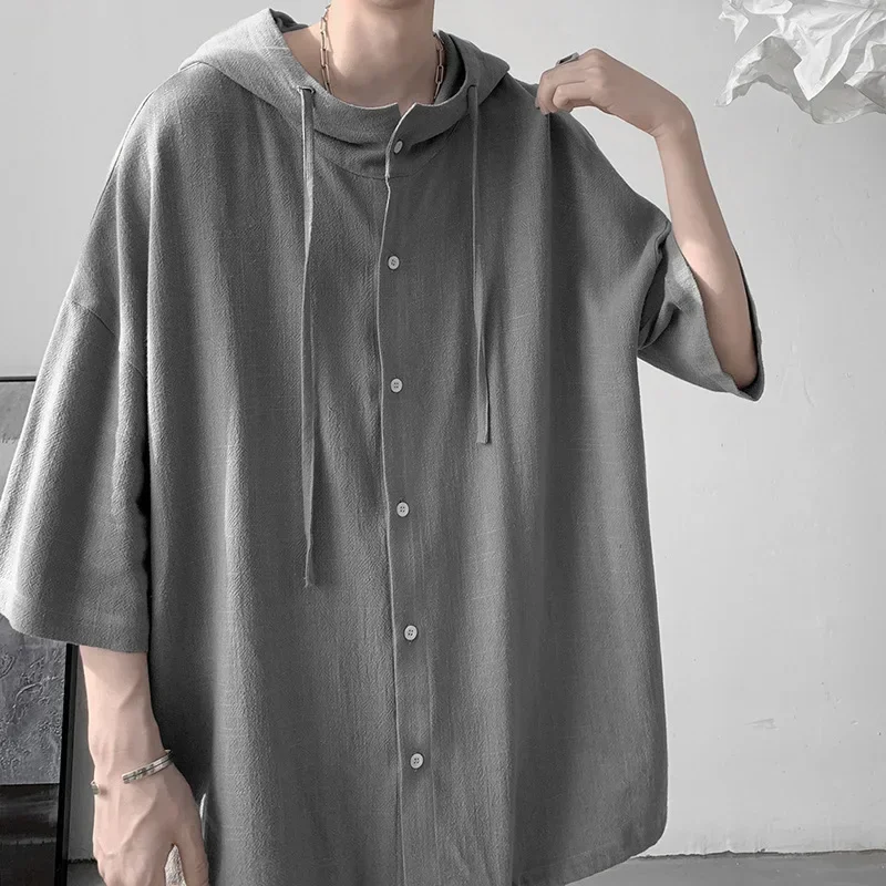 Gmiixder Japan Hooded Shirts Ice Silk Short-sleeved Top Men Women Summer Lovers Trend Blouse Hip Hop Harajuku Oversize Jacket
Gmiixder Japan Hooded Shirts Ice Silk Short-sleeved Top Men Women Summer Lovers Trend Blouse Hip Hop Harajuku Oversize Jacket