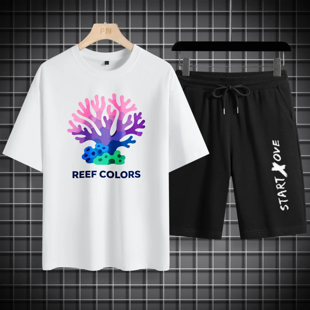 Мужские комплекты футболок, модные полиэстеровые шорты с короткими рукавами, комплект мужской одежды, летняя мужская одежда, дышащая
Мужские комплекты футболок, модные полиэстеровые шорты с короткими рукавами, комплект мужской одежды, летняя мужская одежда, дышащая