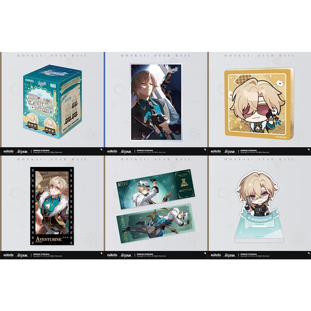 Sunsyea Official Honkai Star Rail Merch From miHoYo Aventurine Ticket Card Brooch Colored Board Doll Anime Collection
Sunsyea Official Honkai Star Rail Merch From miHoYo Aventurine Ticket Card Brooch Colored Board Doll Anime Collection