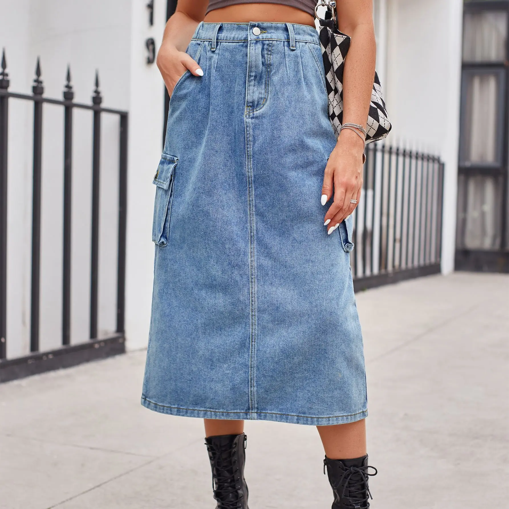 2024 New Versatile Slim Workwear Washed Denim Skirt Mid length Dress for Women
2024 New Versatile Slim Workwear Washed Denim Skirt Mid length Dress for Women