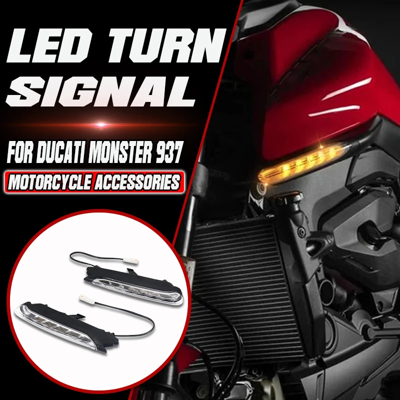 New Motorcycles Accessories Turn Signal LED Lights Indicators Signal light Kit For Ducati Monster 937 MONSTER 950 2021 2022 2023
New Motorcycles Accessories Turn Signal LED Lights Indicators Signal light Kit For Ducati Monster 937 MONSTER 950 2021 2022 2023