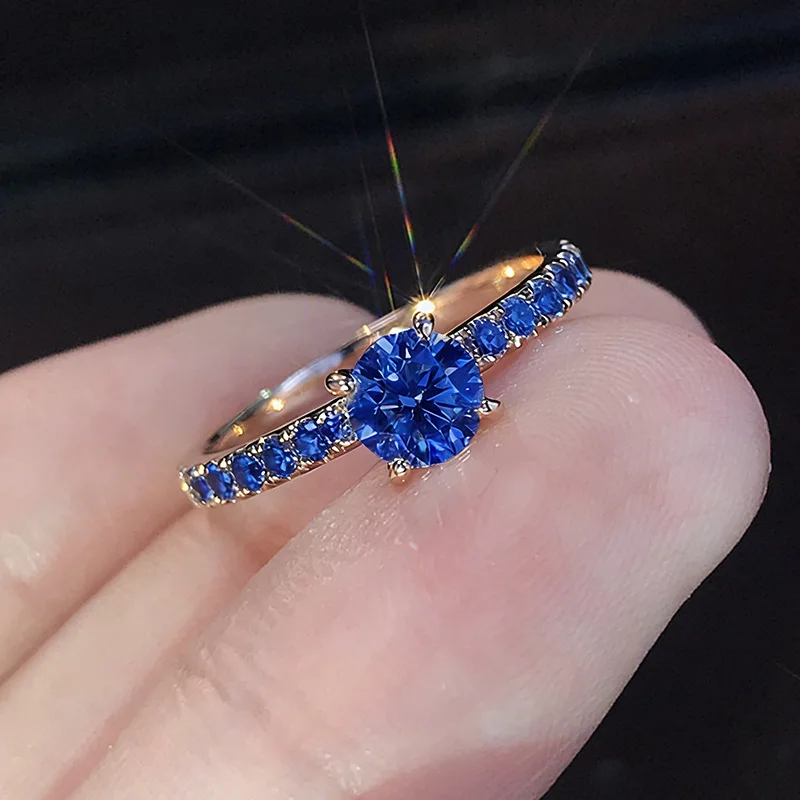 Simulated Zircon Rose Gold Plated Wedding Ring - European American Minimalist Style For Proposal Engagement Marriage
Simulated Zircon Rose Gold Plated Wedding Ring - European American Minimalist Style For Proposal Engagement Marriage