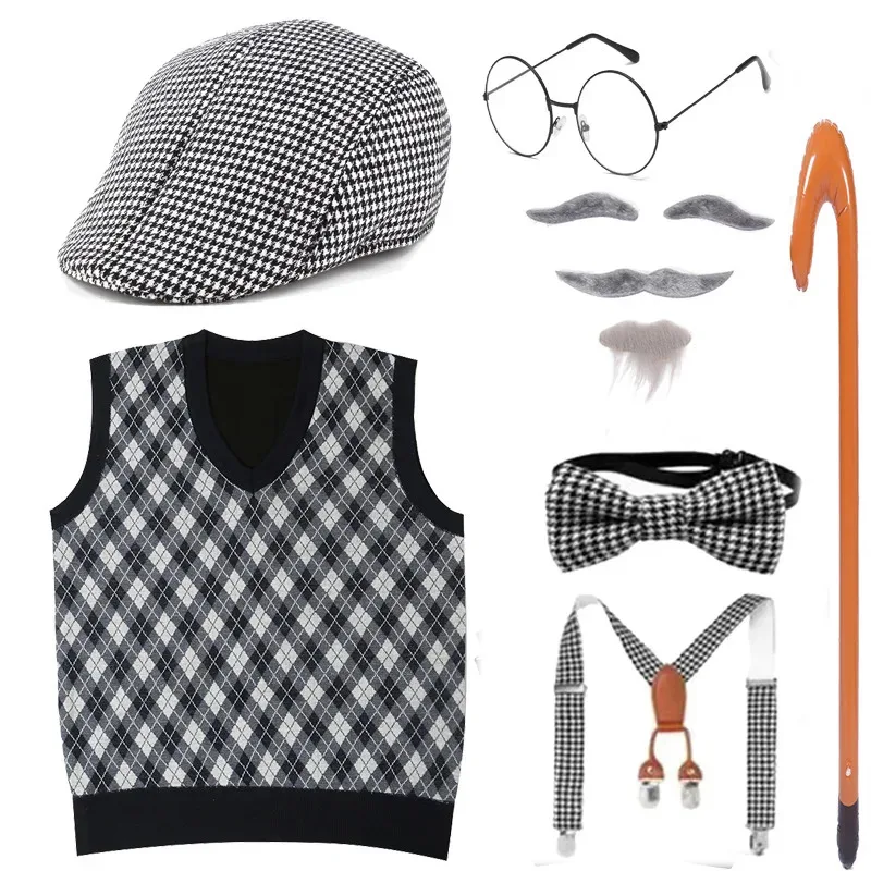 Детский парик для пожилых людей, платье с галстуком-бабочкой, потому что бабушка, жилет для свекрови, мужской костюм для косплея
Детский парик для пожилых людей, платье с галстуком-бабочкой, потому что бабушка, жилет для свекрови, мужской костюм для косплея