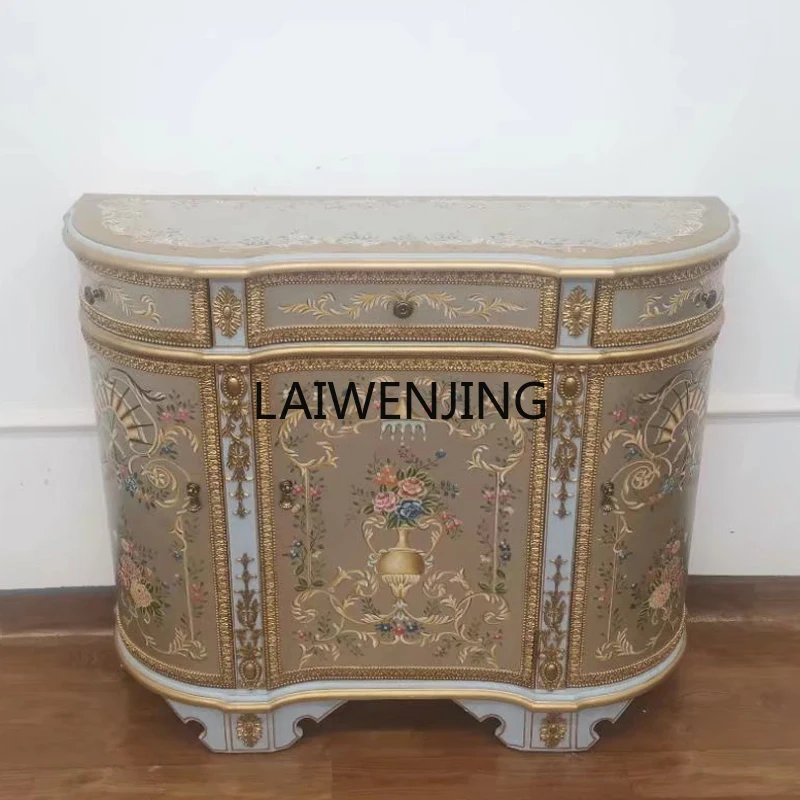 SGF French Painted Retro Art Entrance Cabinet Semicircular Storage Decorative Cabinet
SGF French Painted Retro Art Entrance Cabinet Semicircular Storage Decorative Cabinet